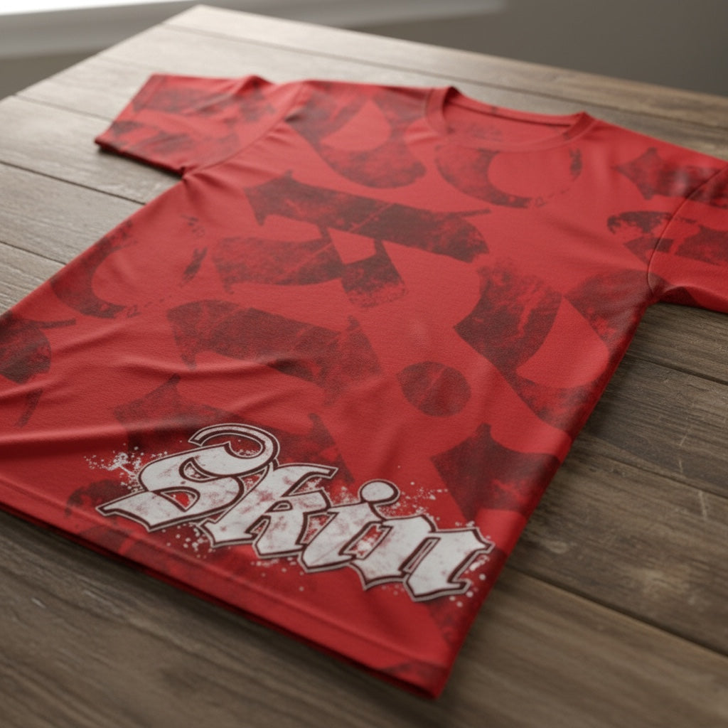 Mens S/S Crew Tee - CAN-CAN (in Red)