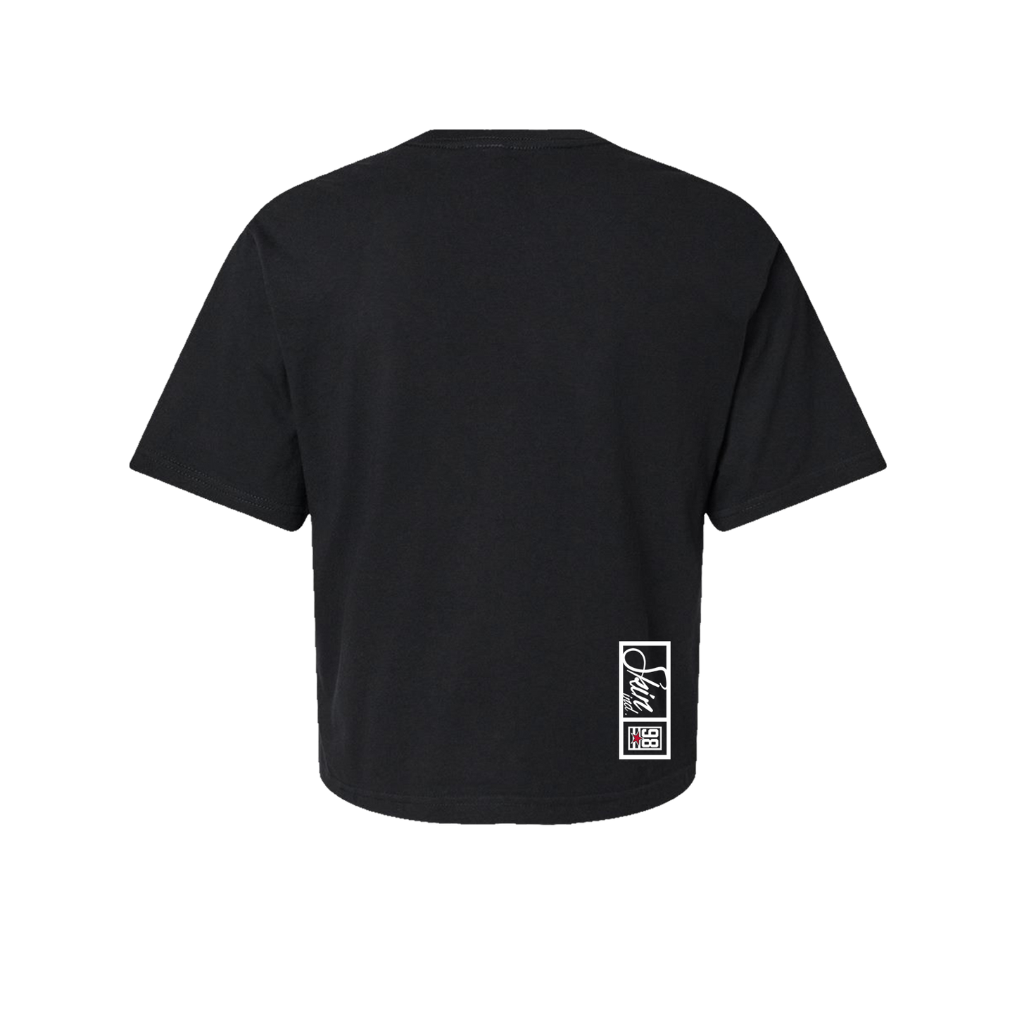 Womens Boxy Crop S/S Tee - DEN OF THIEVES (Black)