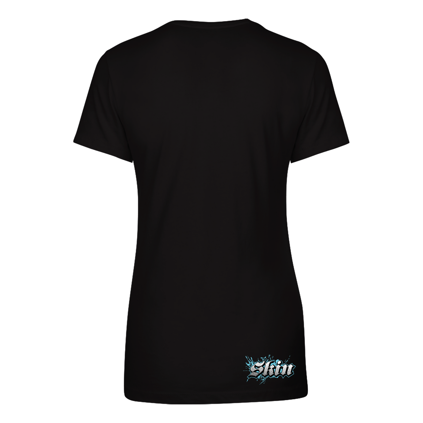 Womens Crew S/S Tee - EXTREME w/CYAN (Black)