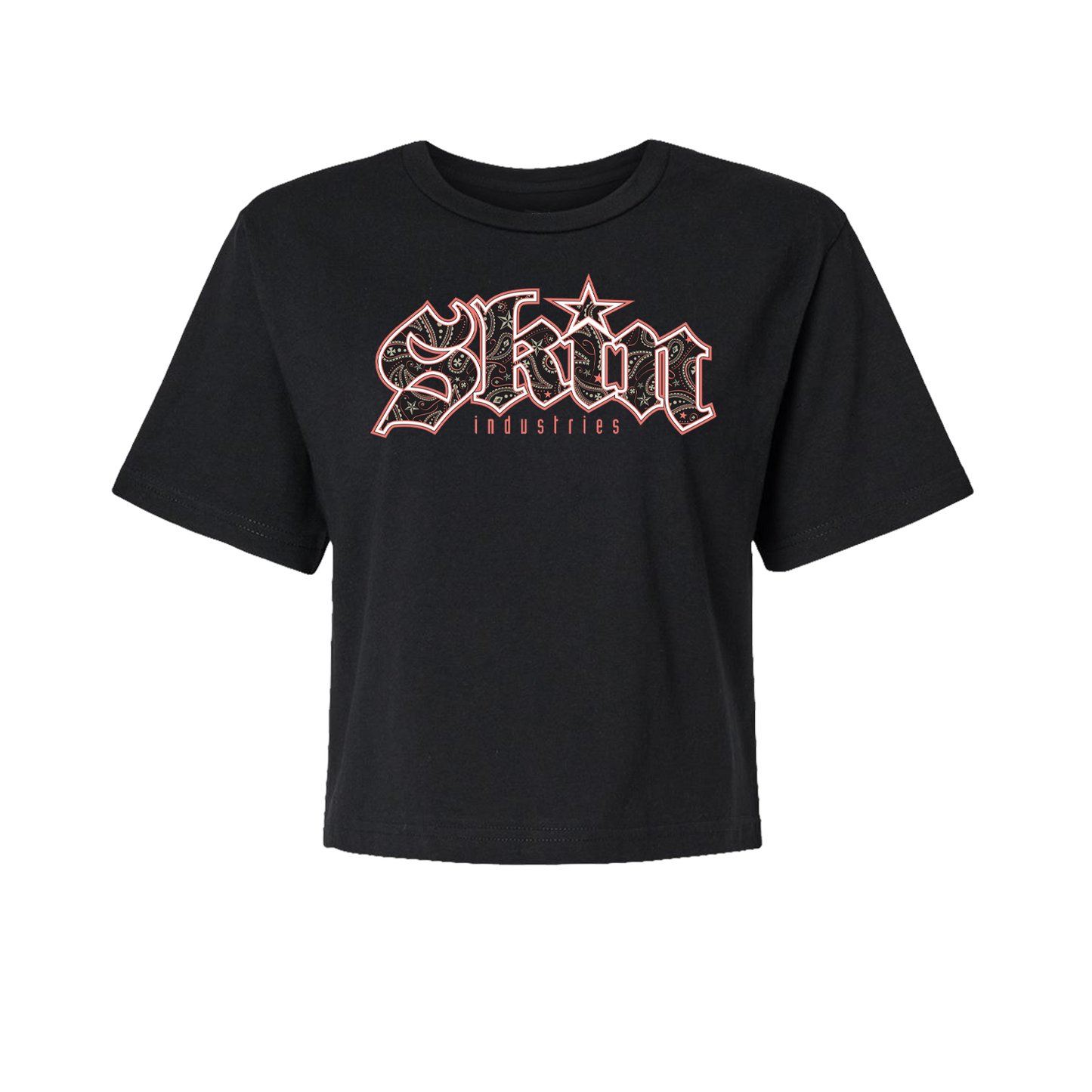 Womens Boxy Crop S/S Tee FILLER (Black)