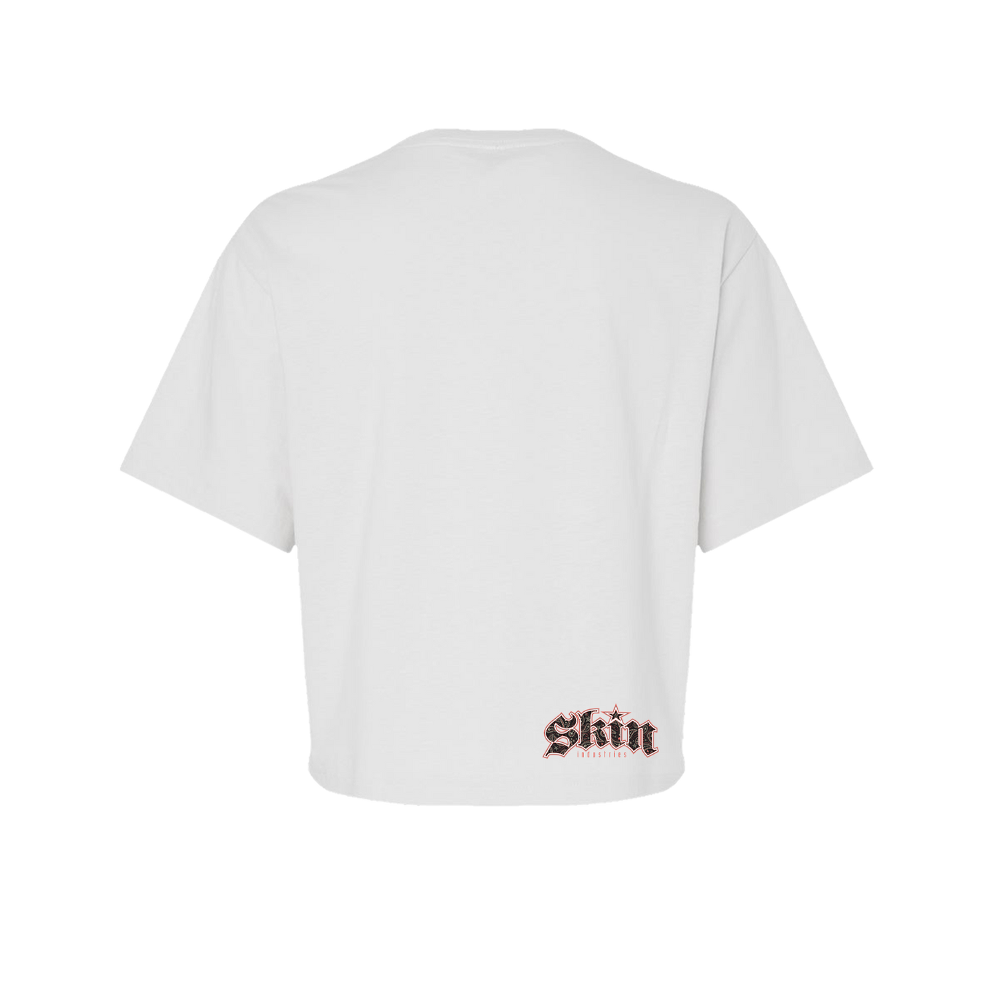 Womens Boxy Crop S/S Tee FILLER (White)