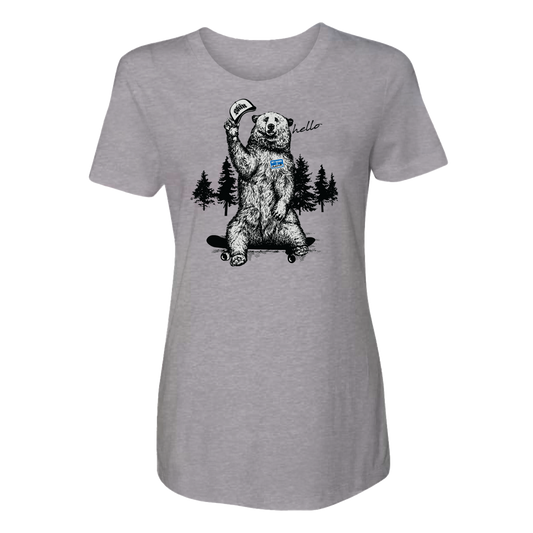 Womens Crew S/S Tee - HANK (Heather)