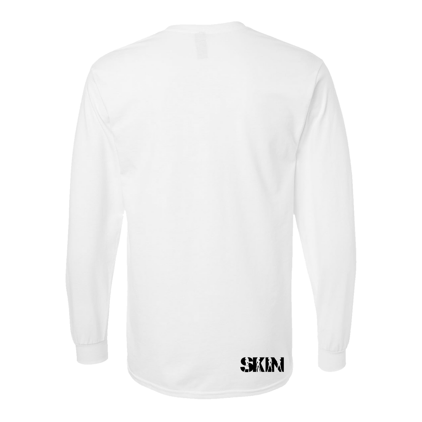 Mens Crew L/S Tee - ANGLES (White)