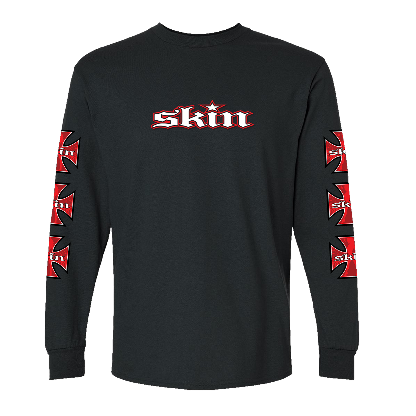 Mens Crew L/S Tee - RUMBLER (Black)