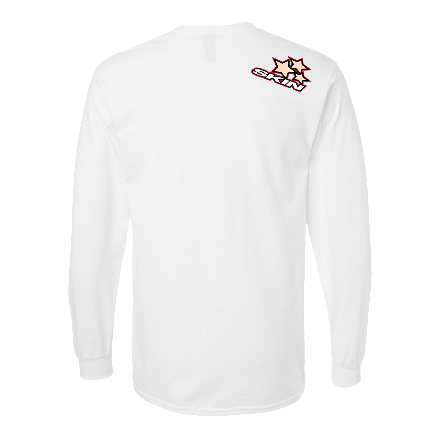 Mens Crew L/S Tee SUPERSTAR (White)