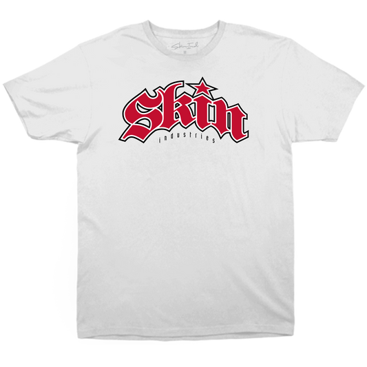 Mens Crew S/S Tee - GOTHIC (White)