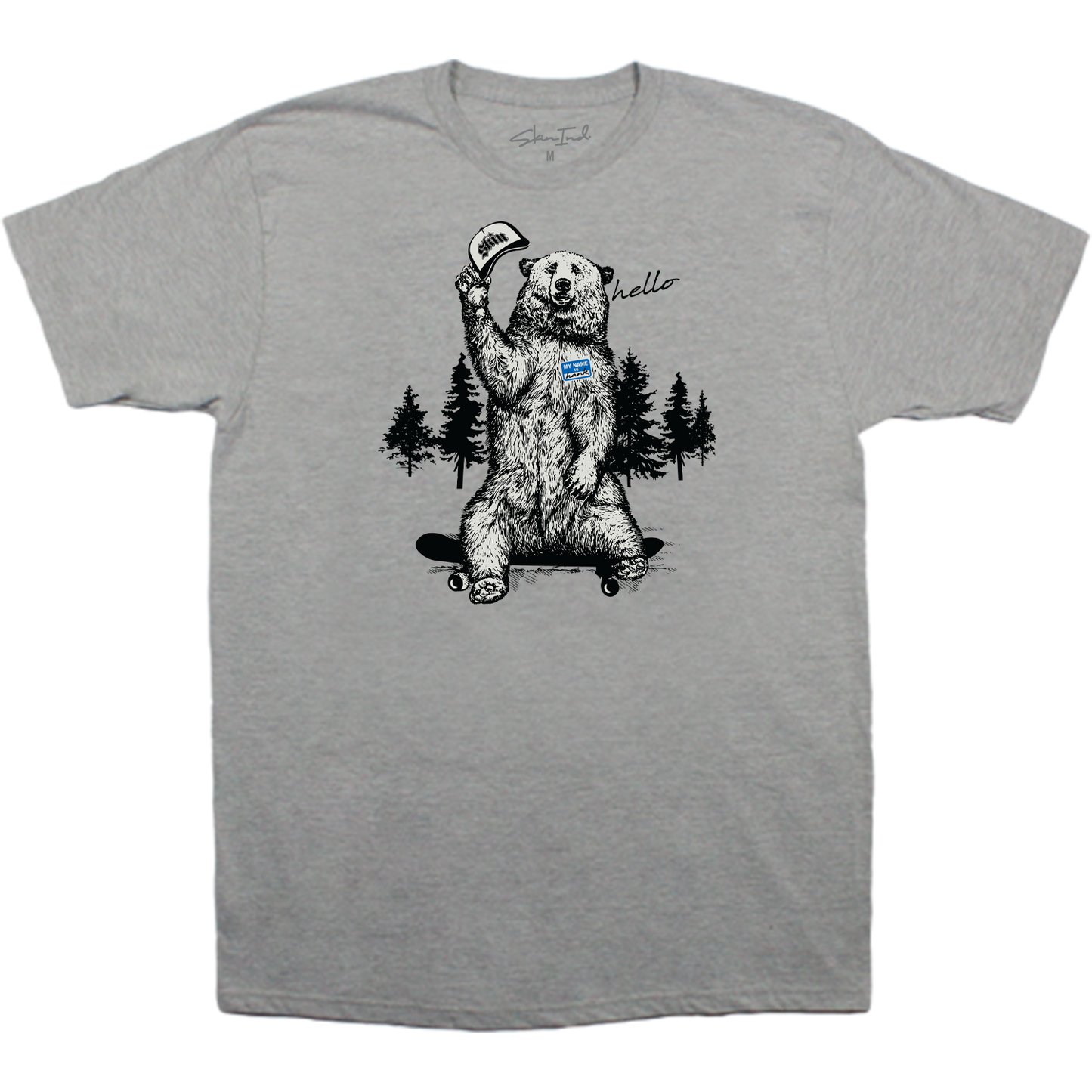 Mens Crew S/S Tee - HANK (Heather)