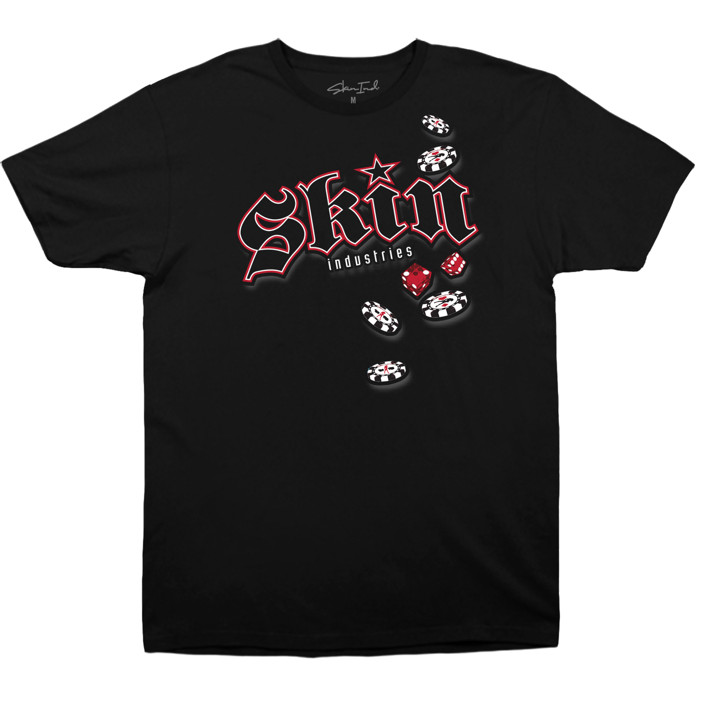 Mens Crew S/S Tee - HIGH ROLLER (Black)
