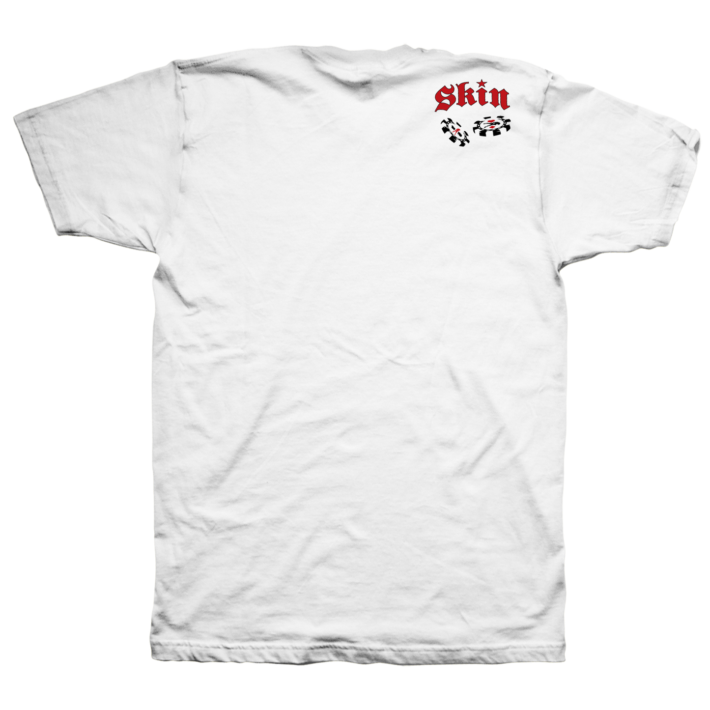 Mens Crew S/S Tee - HIGH ROLLER (White)
