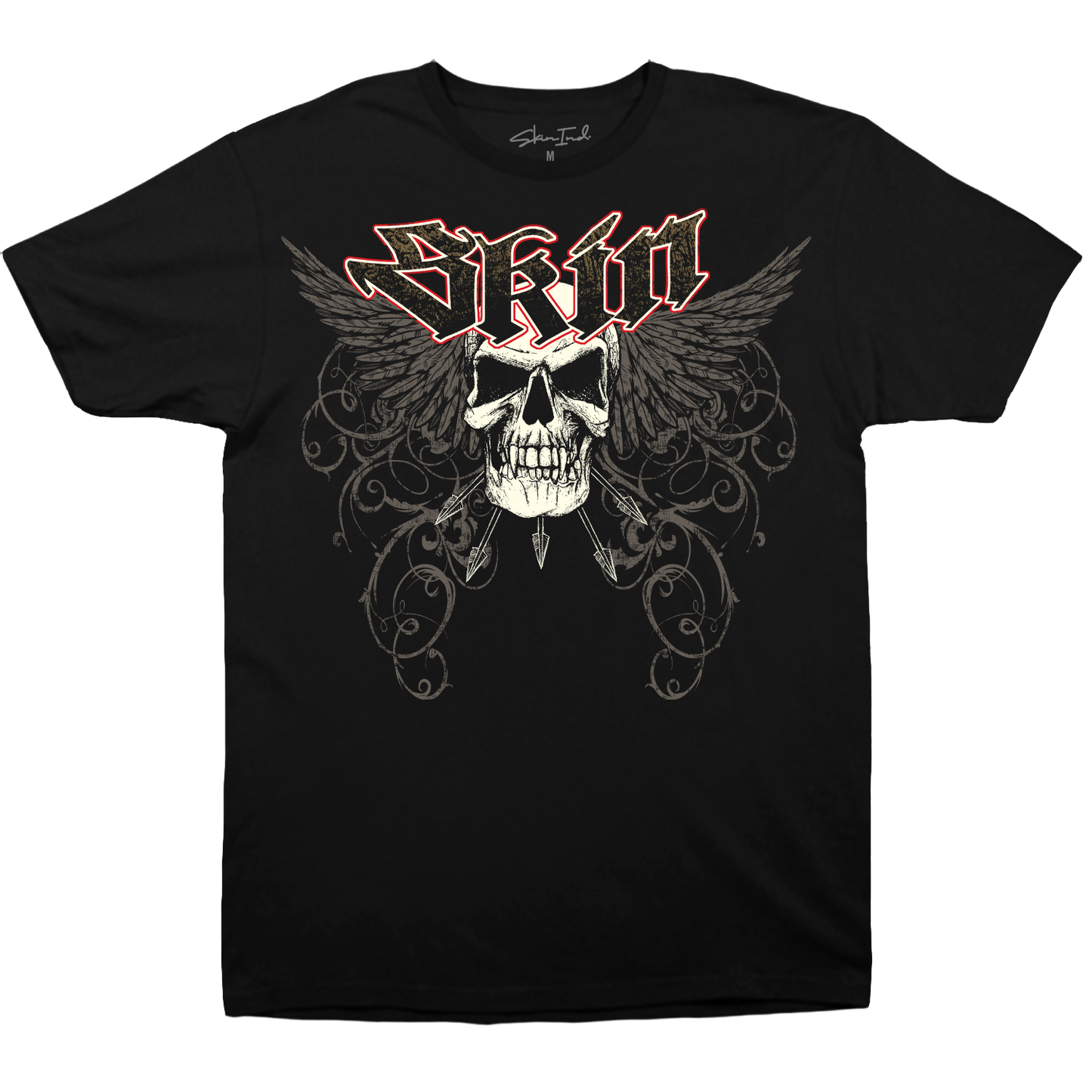 Mens Crew S/S Tee - PAIN (Black)
