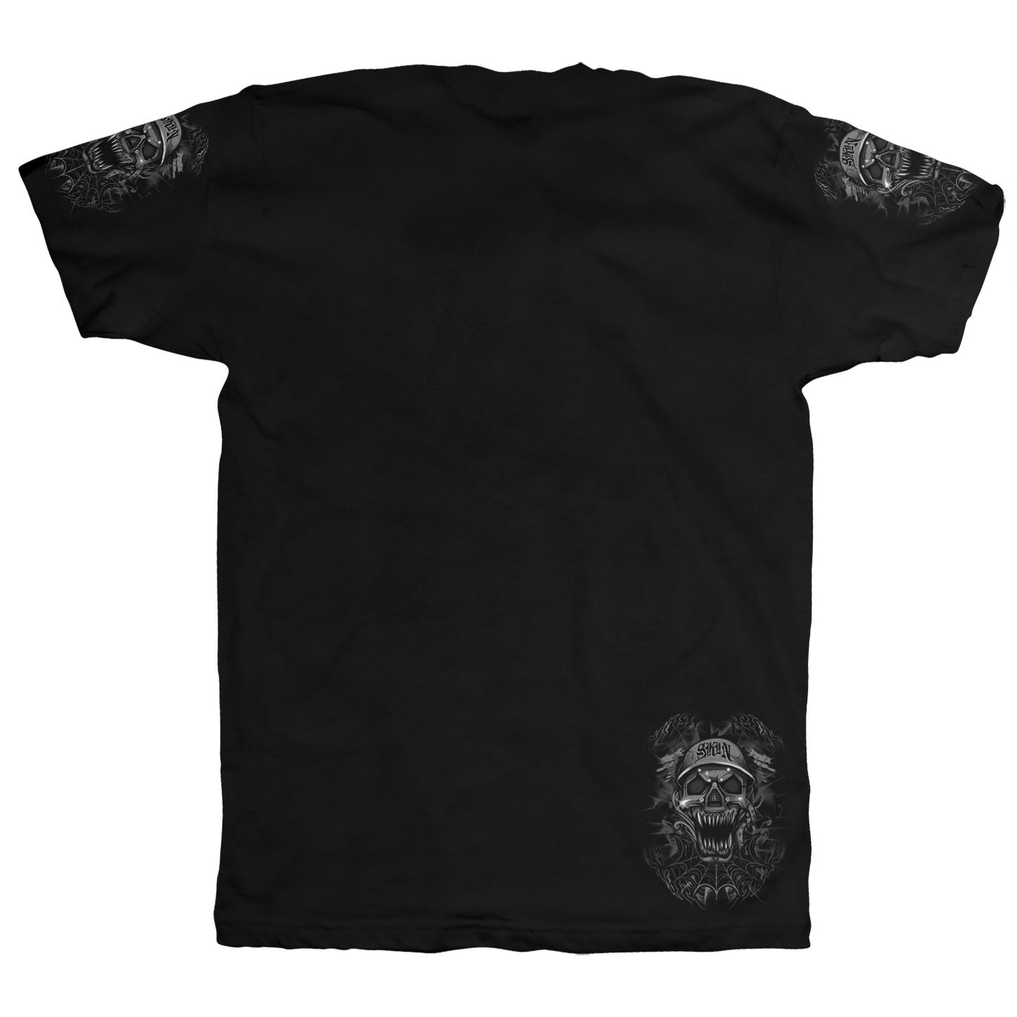 Mens Crew S/S Tee - ROBO SKULL (Black)