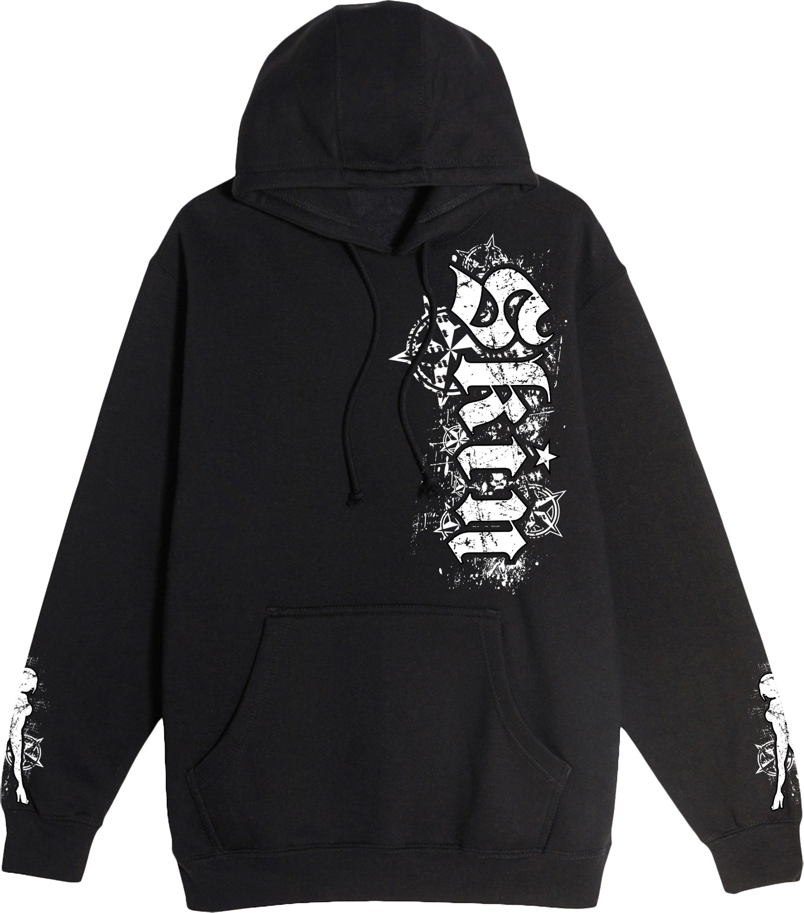THE LAST ROCKSTARS パーカー　PULLOVER HOODIE Mens Hoodie (Pullover) - ROCKSTAR (Black) – Skin Industries, LLC