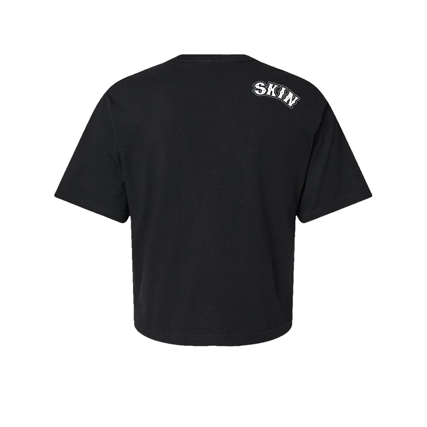 Womens Boxy Crop S/S Tee - PUNK CHIC (Black)