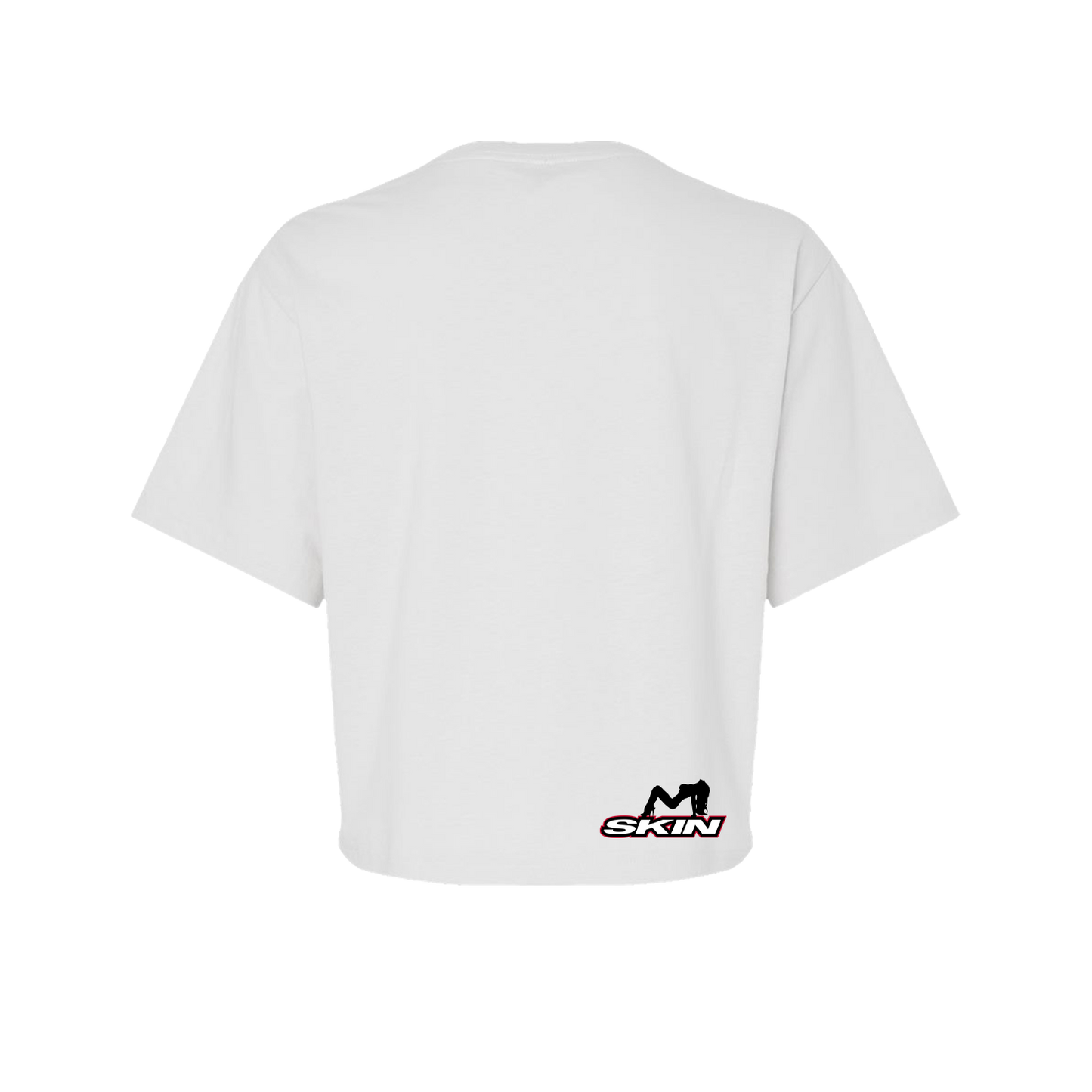 Womens Boxy Crop S/S Tee - ICON (White)