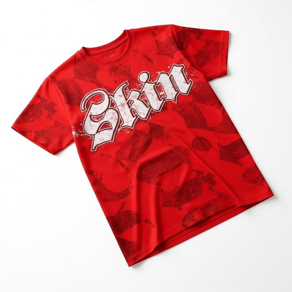 Mens S/S Crew Tee - CAN-CAN (in Red)