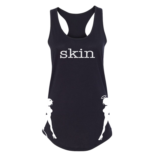 Womens Racerback - CONFLICTED (Black)