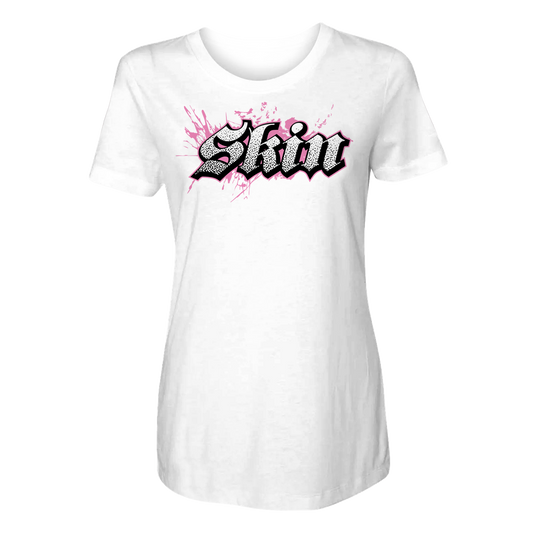 Womens Crew S/S Tee - EXTREME (White w/Pink)