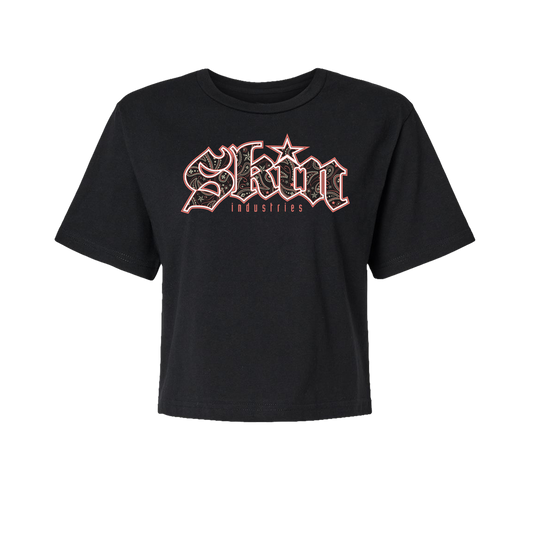 Womens Boxy Crop S/S Tee FILLER (Black)