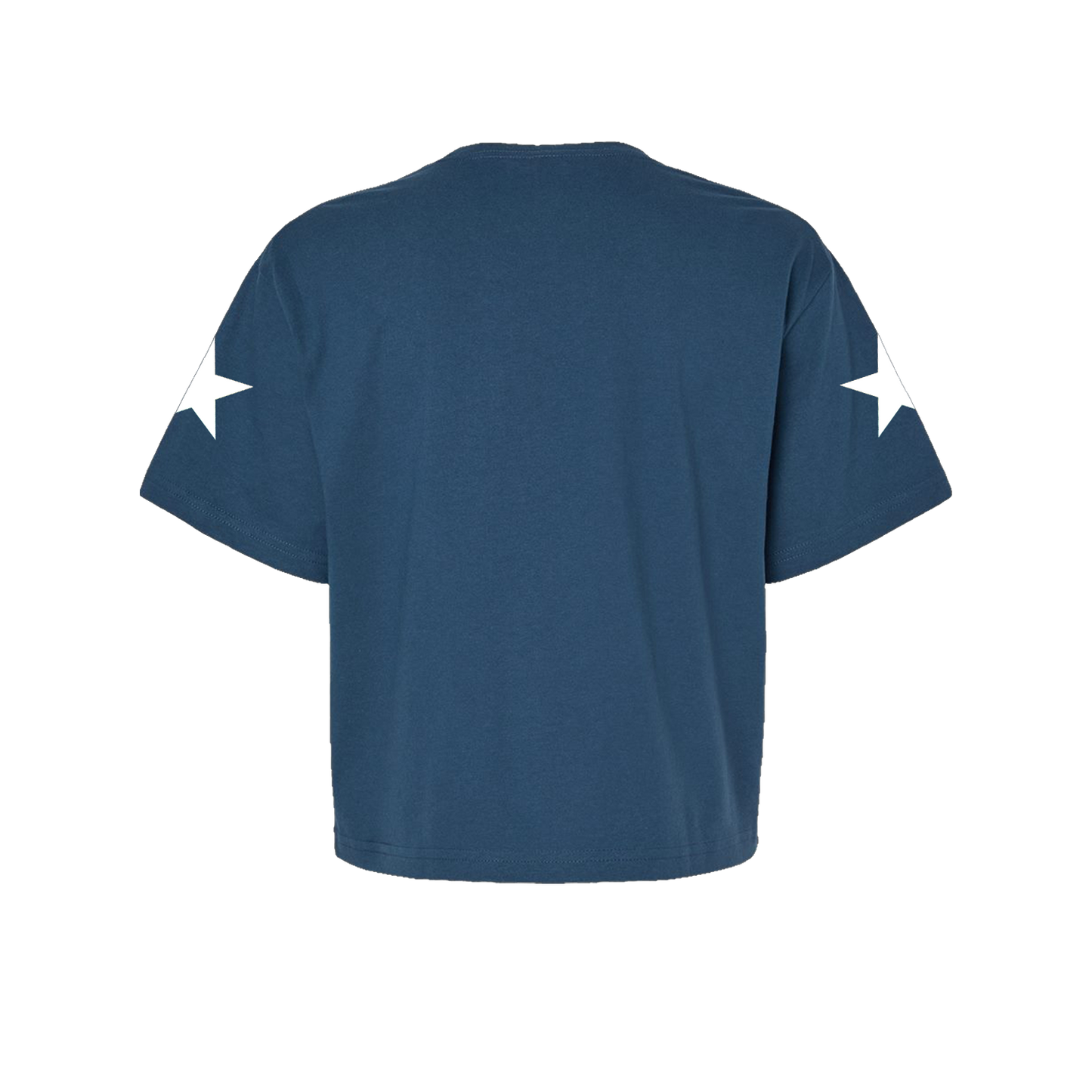 Womens Boxy Crop S/S Tee - FREEBIRD (Blue)