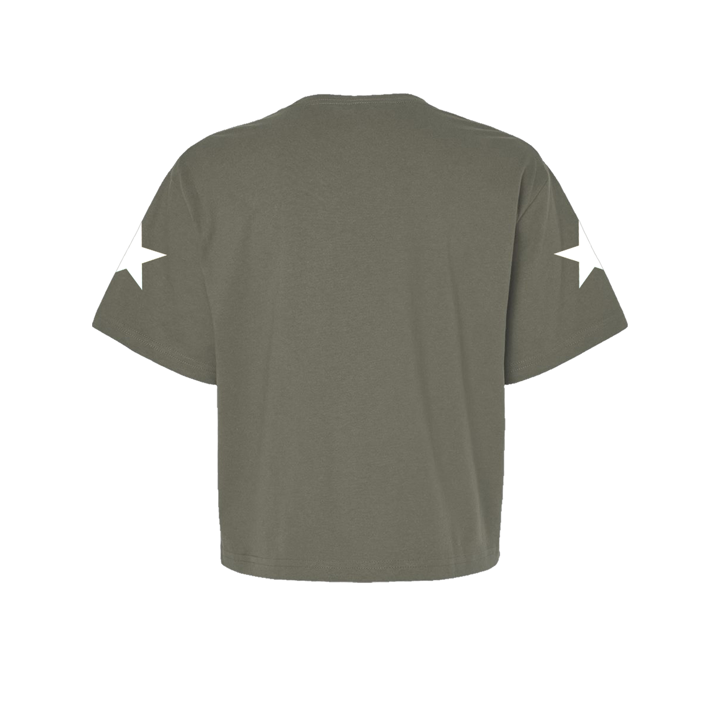 Womens Boxy Crop S/S Tee - FREEBIRD (Olive)