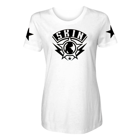Womens Crew S/S Tee - FREEBIRD (White)