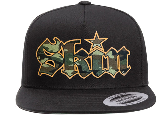 Headwear - Snapback 5 Panel - GOTHIC CAMO (Black)