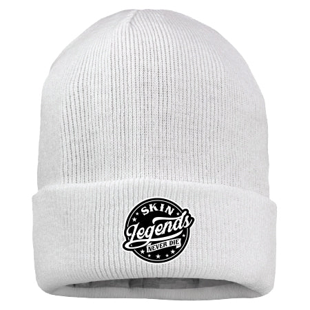 Headwear - Beanie Cuffed - LEGENDS (White)