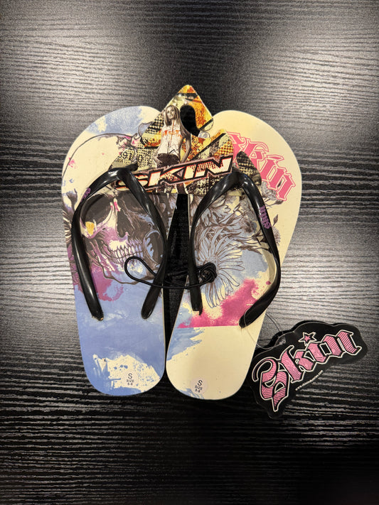 Flip Flop - CARIBBEAN SKULL (Size S 6-8)