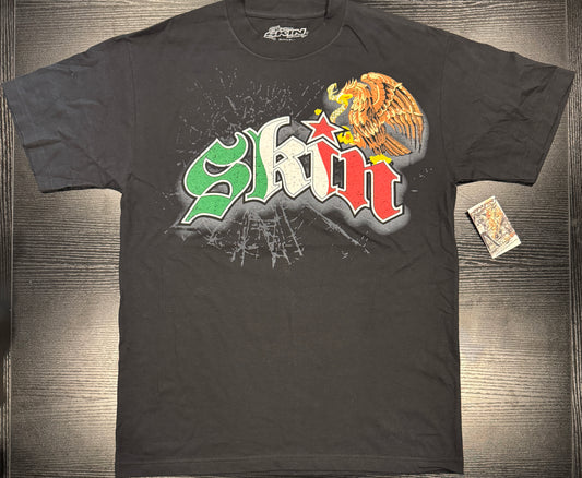 Mens Tee  (S/S Crew)) - VIVA MEXICO BK (Size L)