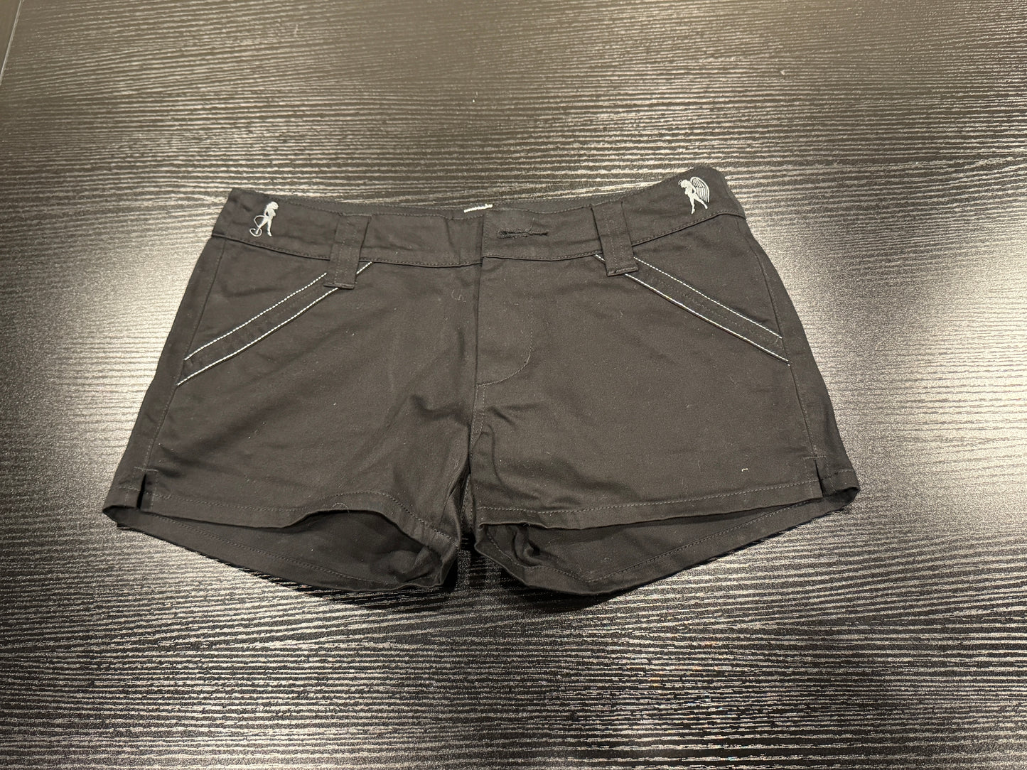 Womens Shorts (Low Rise) - B & W (Size XS or 27)