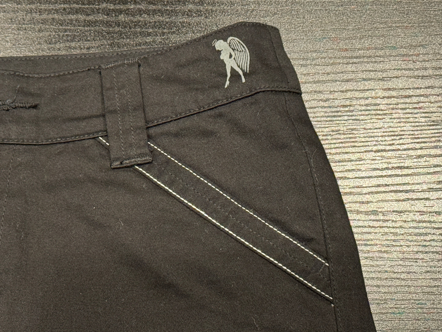 Womens Shorts (Low Rise) - B & W (Size XS or 27)