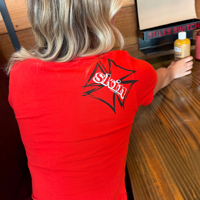 Women’s S/S Crop Tee | DERRY BERRY - Red