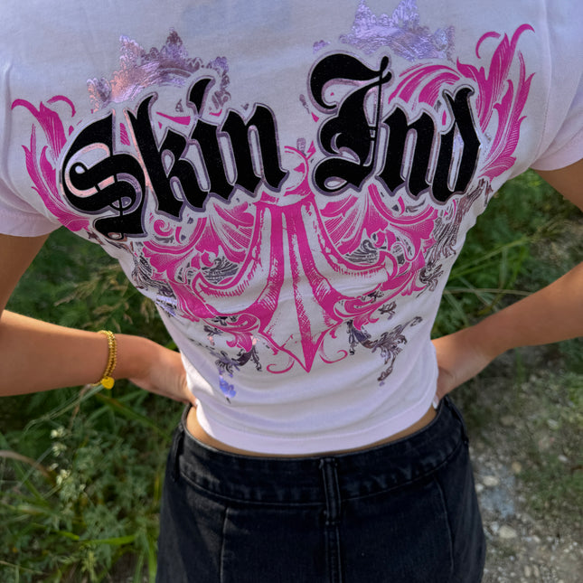 Women’s S/S Crop Tee | MALICE - Pink
