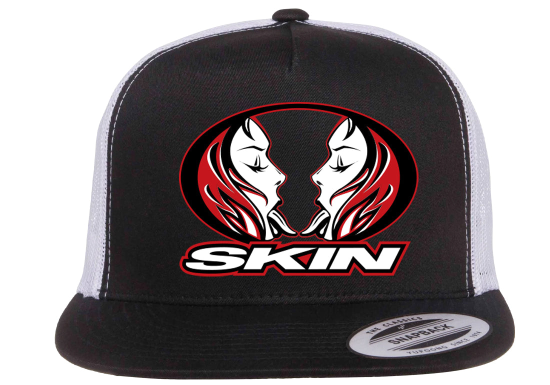 HEADWEAR - TRUCKER 5 PANEL - KISS - in Black/Black/White