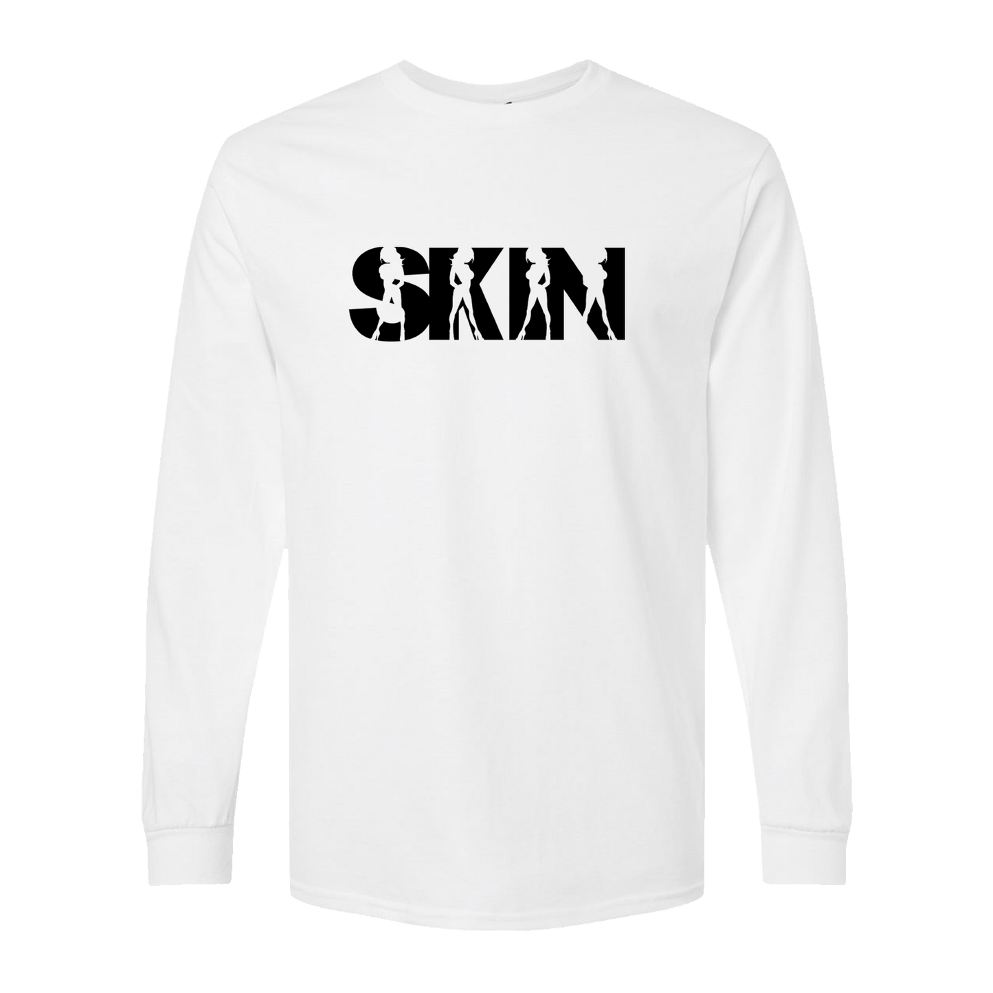 Mens Crew L/S Tee - ANGLES (White)