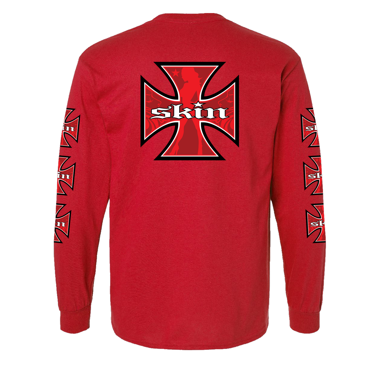 Mens Crew L/S Tee - RUMBLER (Red)