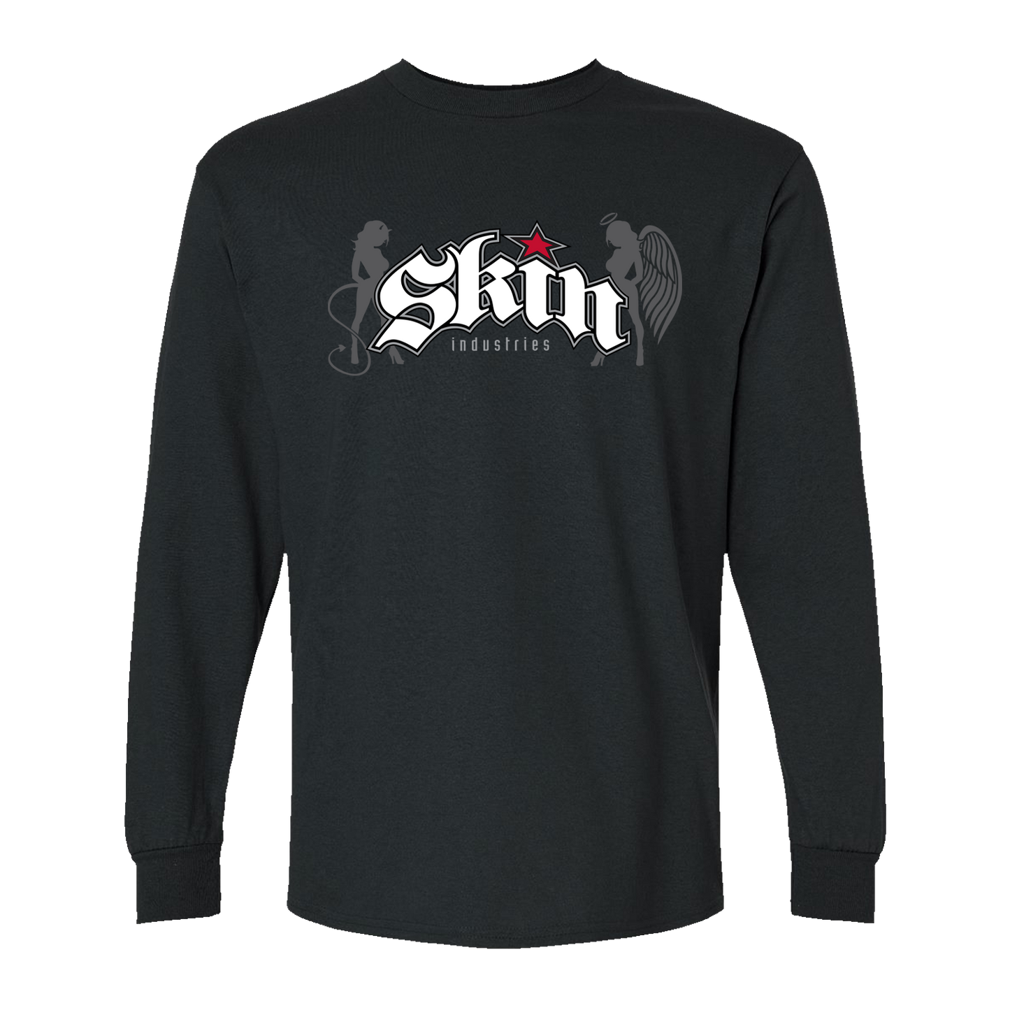 Mens Crew L/S Tee - CON-CORP (Black)