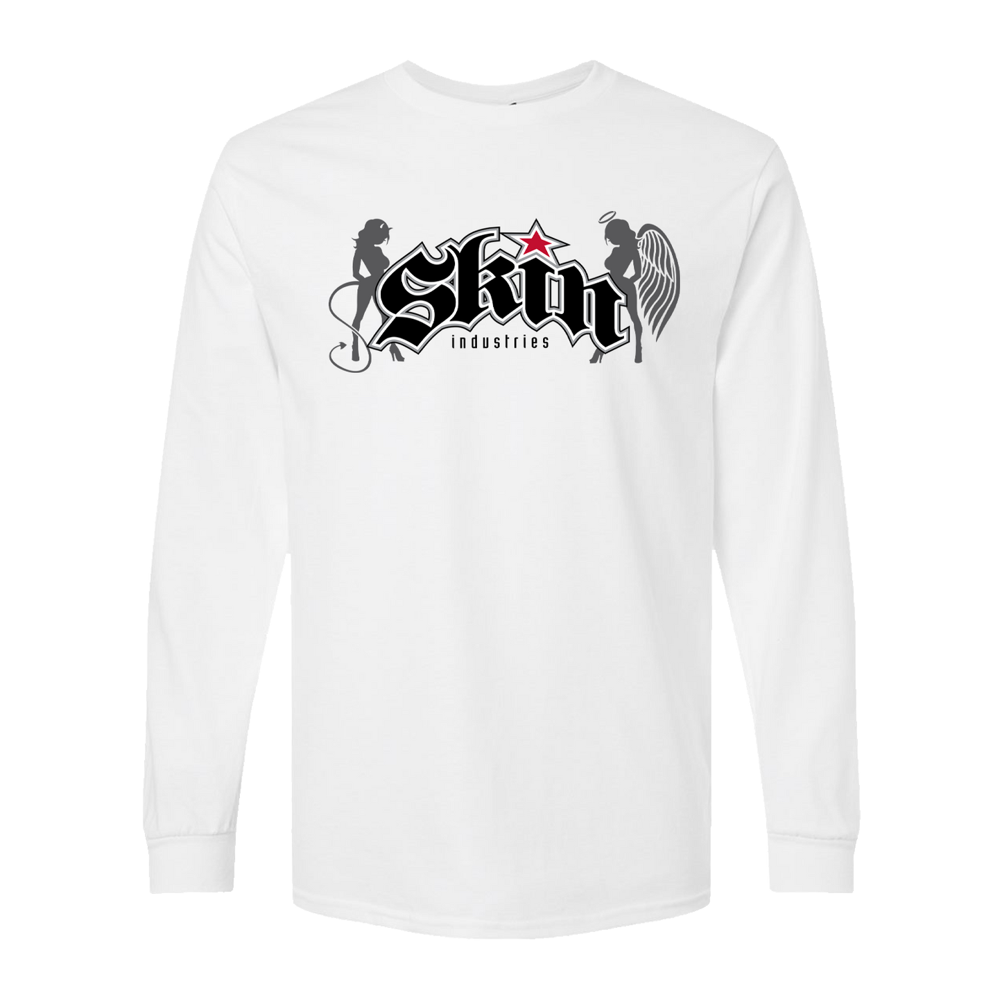 Mens Crew L/S Tee - CON-CORP (White)