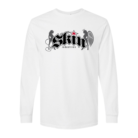 Mens Crew L/S Tee - CON-CORP (White)