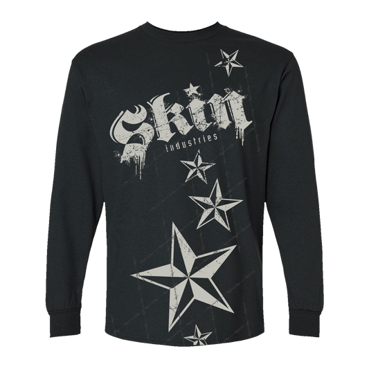 Mens Crew L/S Tee - LOCKED DOWN (Black)