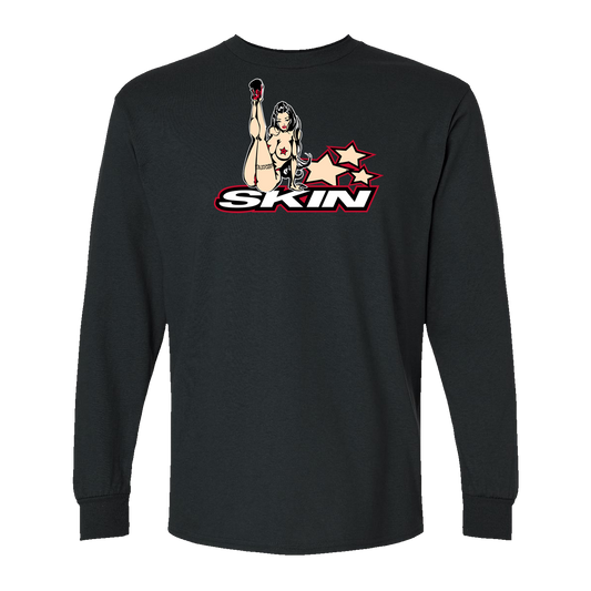 Mens Crew L/S Tee SUPERSTAR (Black)