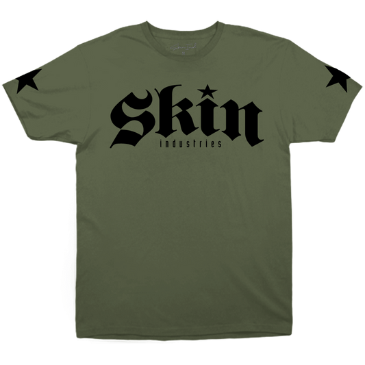 MENS CREW TEE - FOUNDATION in Army Green