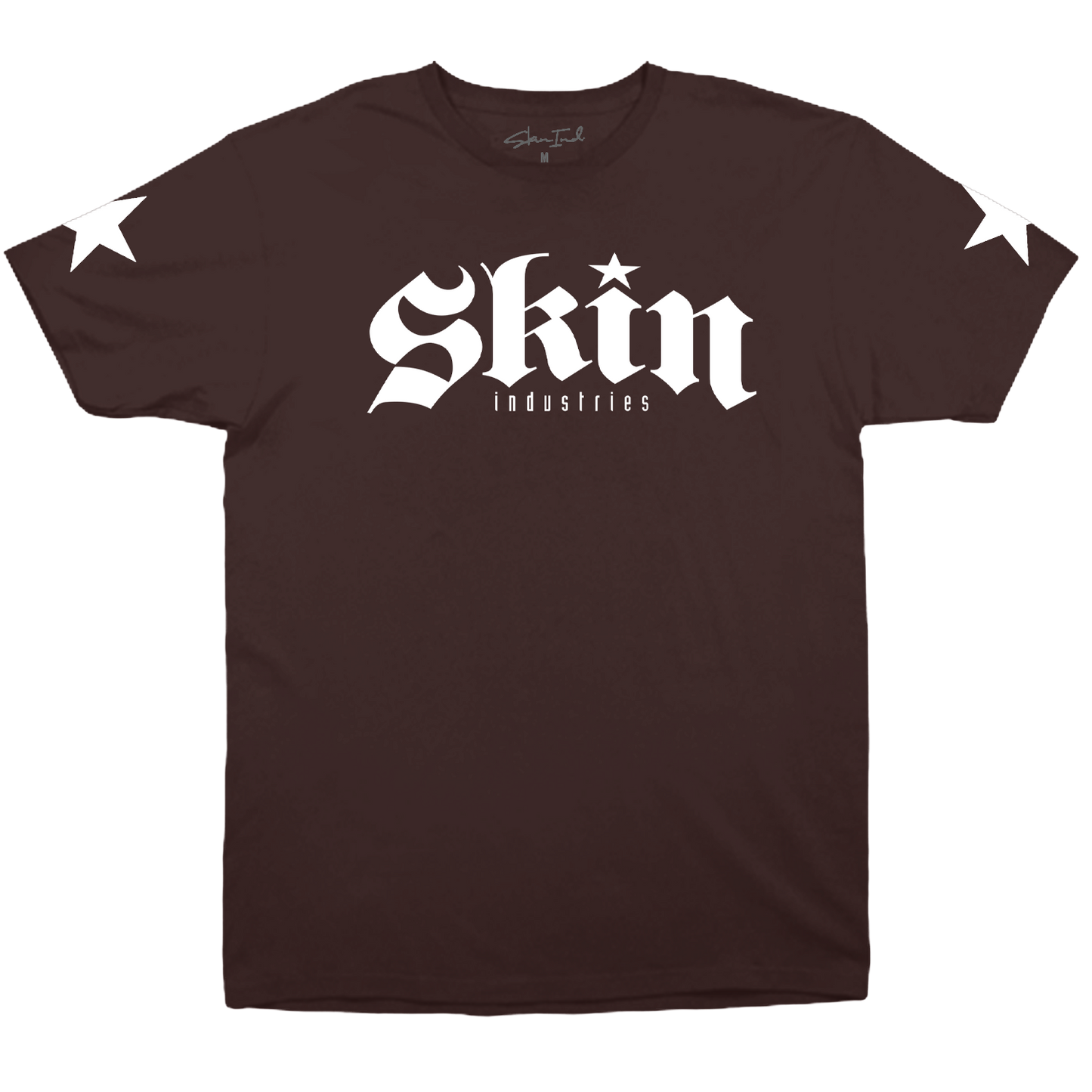 Mens Crew S/S Tee - FOUNDATION (Brown/White)