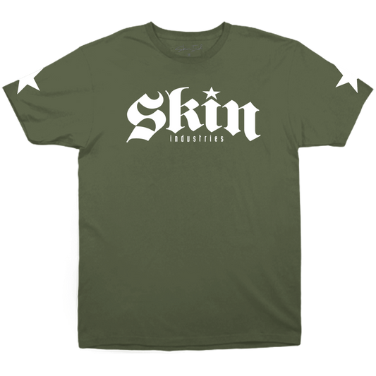 Mens Crew S/S Tee - FOUNDATION (Army Green)