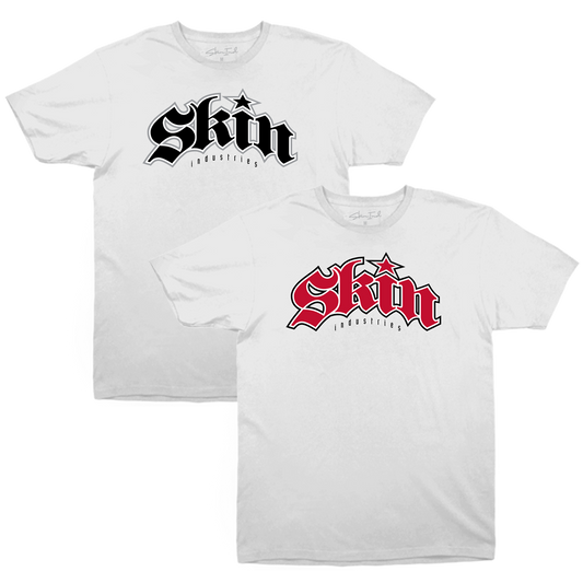 Mens Crew S/S Tee - GOTHIC Set (White)