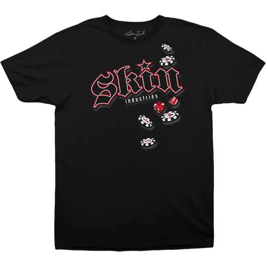 Mens Crew S/S Tee - HIGH ROLLER (Black)