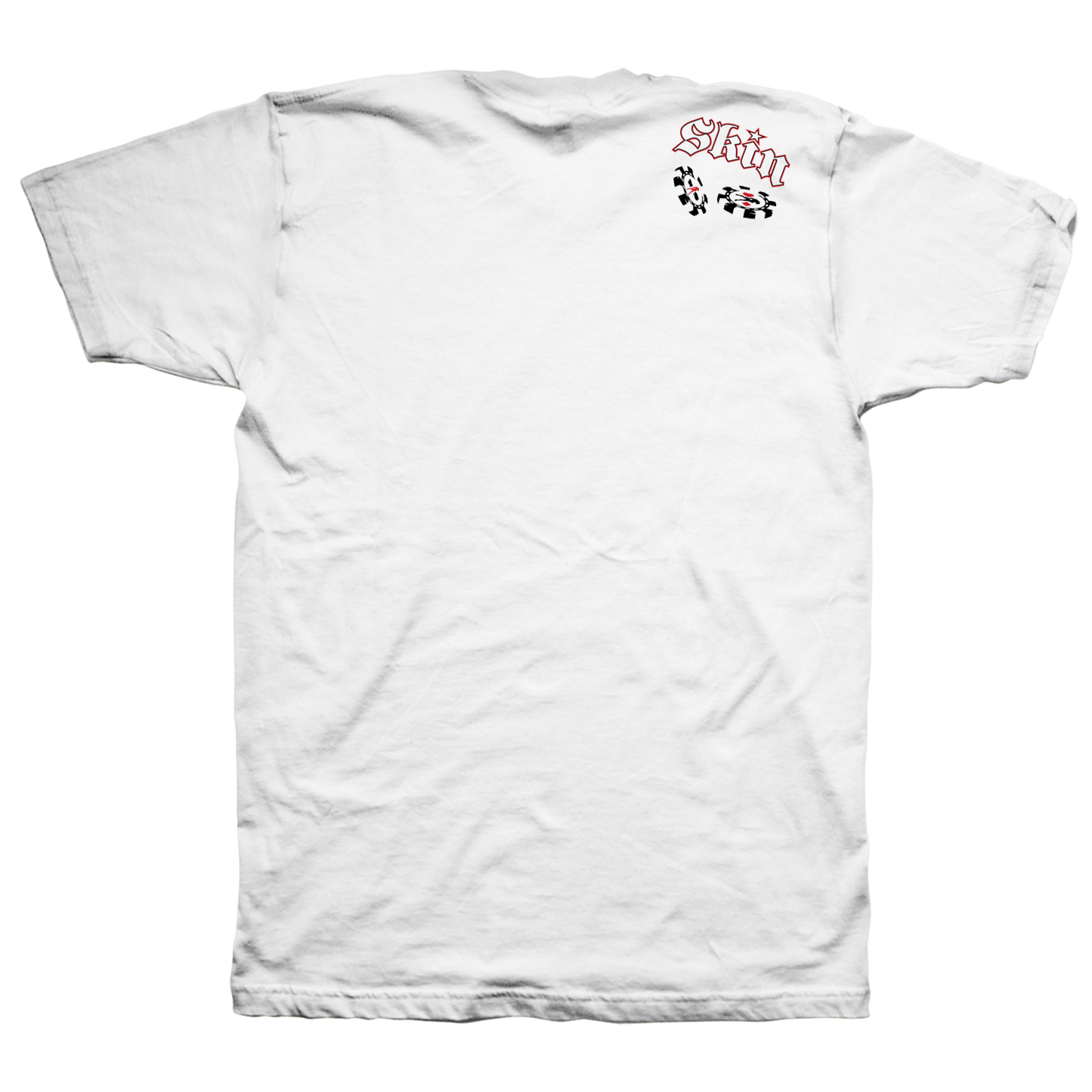 Mens Crew S/S Tee - HIGH ROLLER (White)