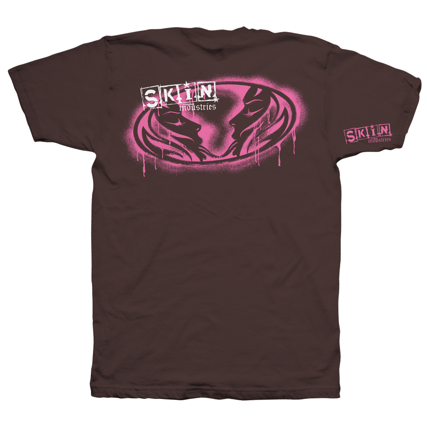 Mens Crew S/S Tee - Kiss Me (Brown)