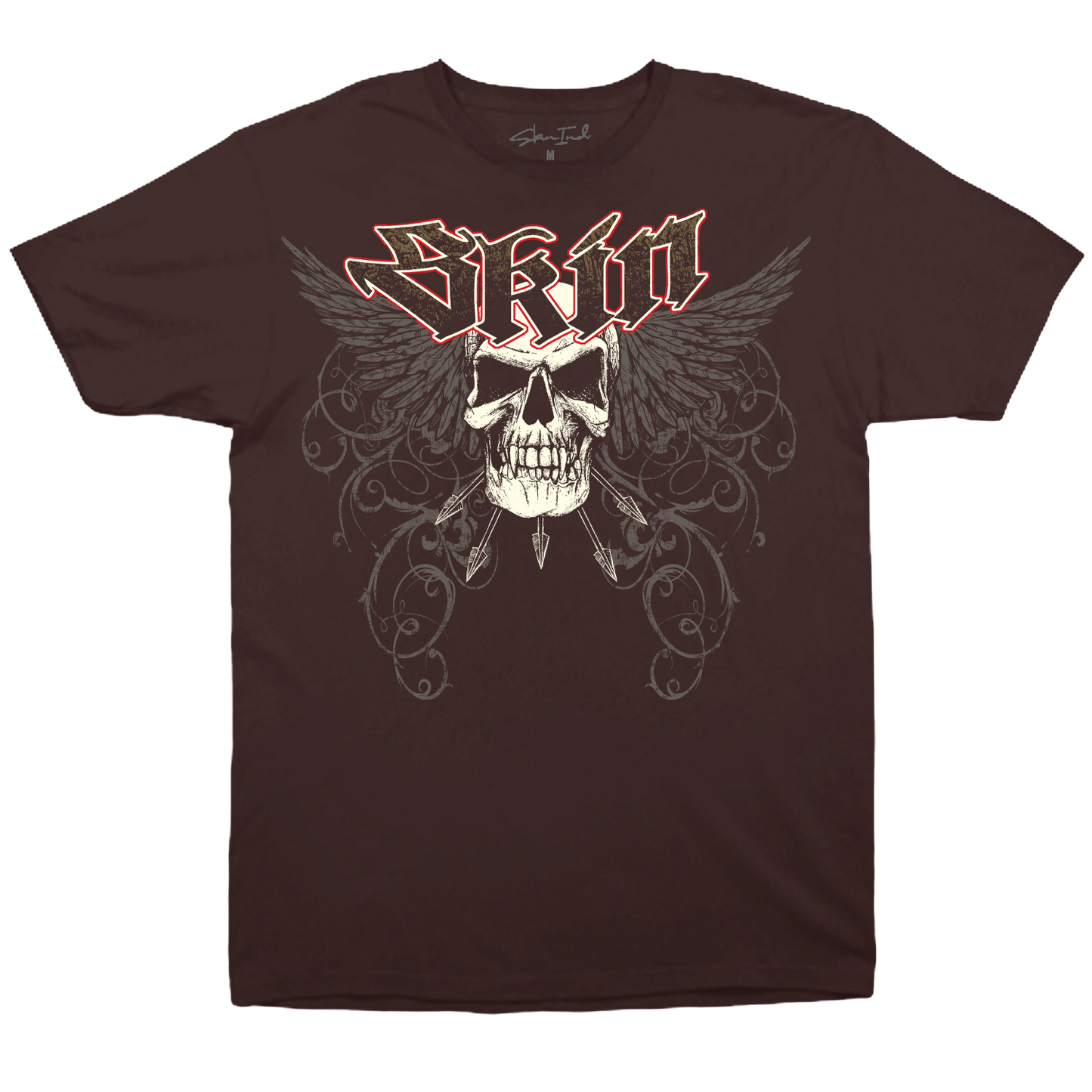 Mens Crew S/S Tee - PAIN (Brown)