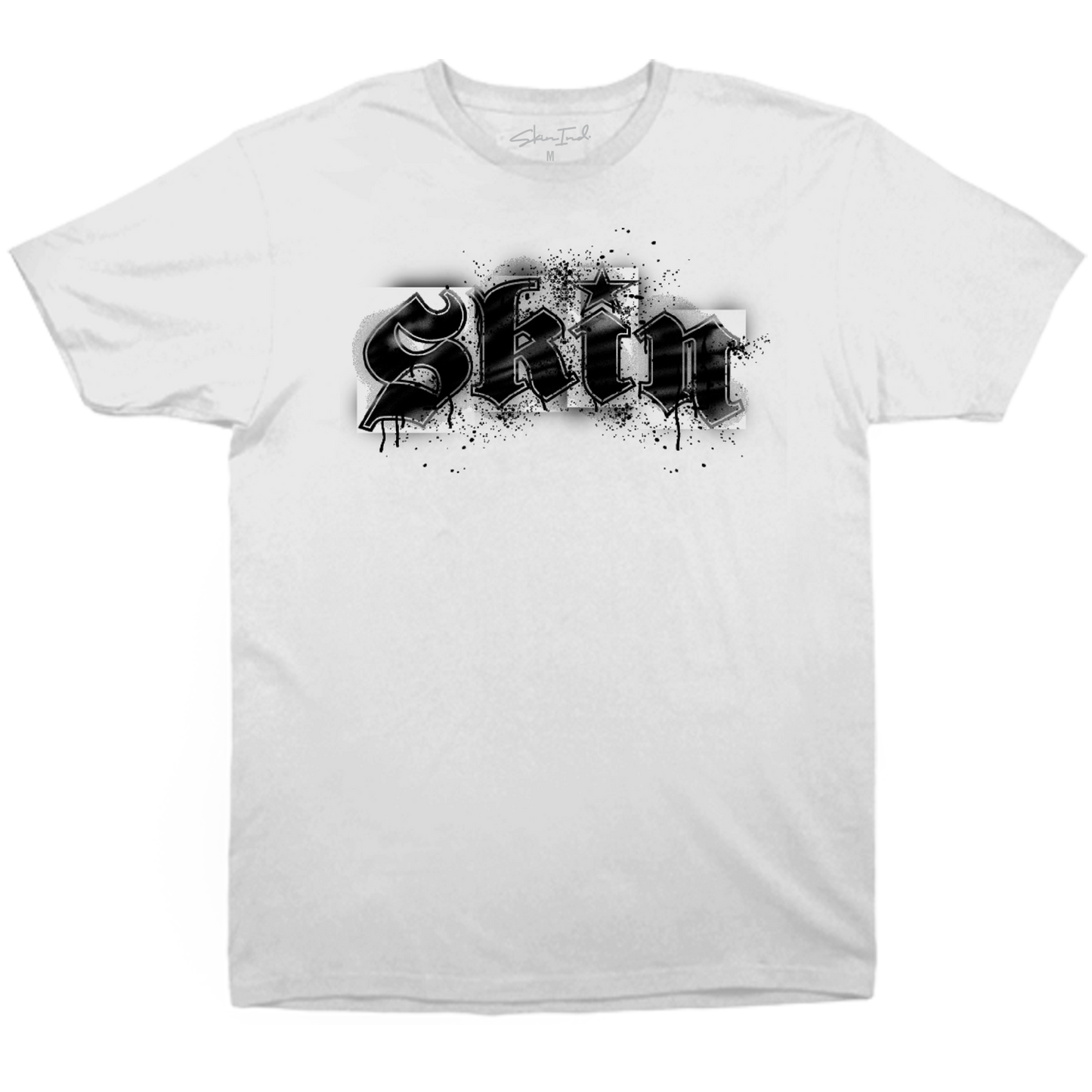 Mens Crew S/S Tee - STENCILA (White)